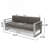 3 Seater Sofa With Metal Tray