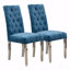 Ensemble de 2 chaises de salle à manger modernes avec revêtement en velours moelleux, pieds robustes en acier inoxydable et ressorts en forme de S
