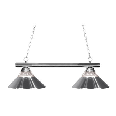 Luminaire suspendu linéaire pour table de billard 2 lumières Chaparro