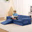 Canapé de jeu modulaire d'intérieur (12 pièces), bleu marine, en mousse polyvalente avec housse lavable à la machine, favorise le développement de la motricité et de la créativité.-1986478951-1986478948