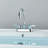 2-handle Bathroom Faucet with Drain Assembly