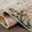 Tapis orange / beige / rouge en polypropylène tissé à la machine-1117349850