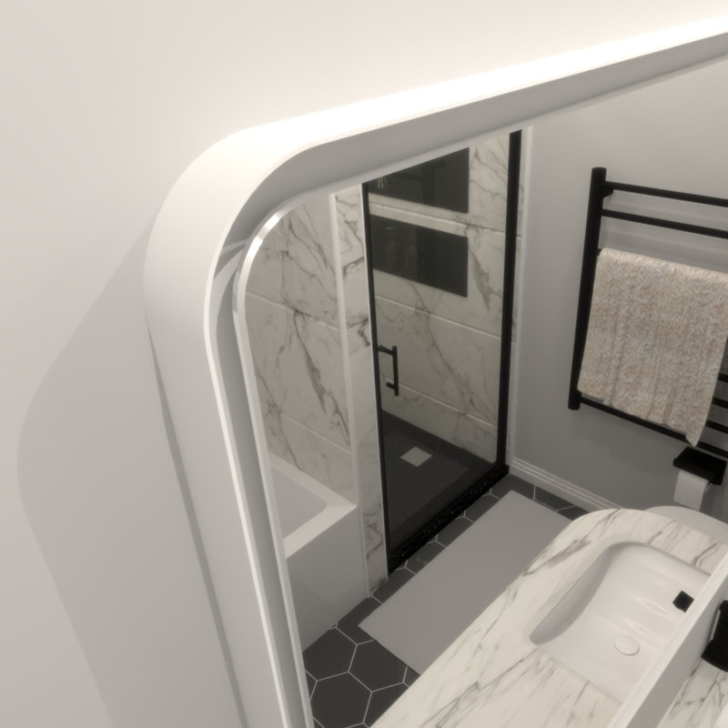 Miroir rectangulaire, 36 po x 60 po