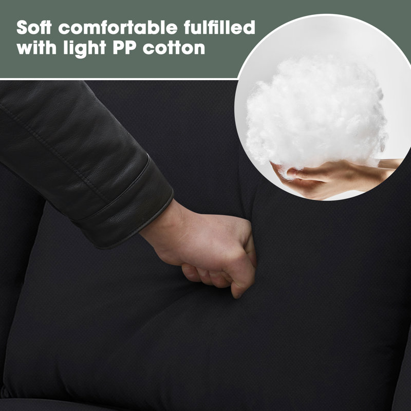 112" Wide Sectional Sofa Couch with Reversible Ottoman
