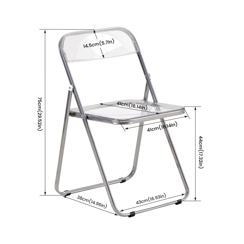 Centwane Plastic Stackable Folding Chair Folding Chair Set
