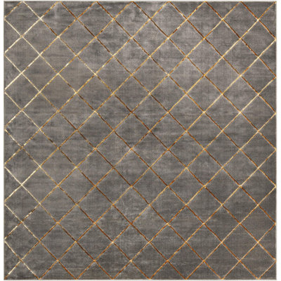 Contemporary Etowah Gray and Gold Color