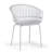 Barras Basma White Outdoor Dining 2 Seats Set