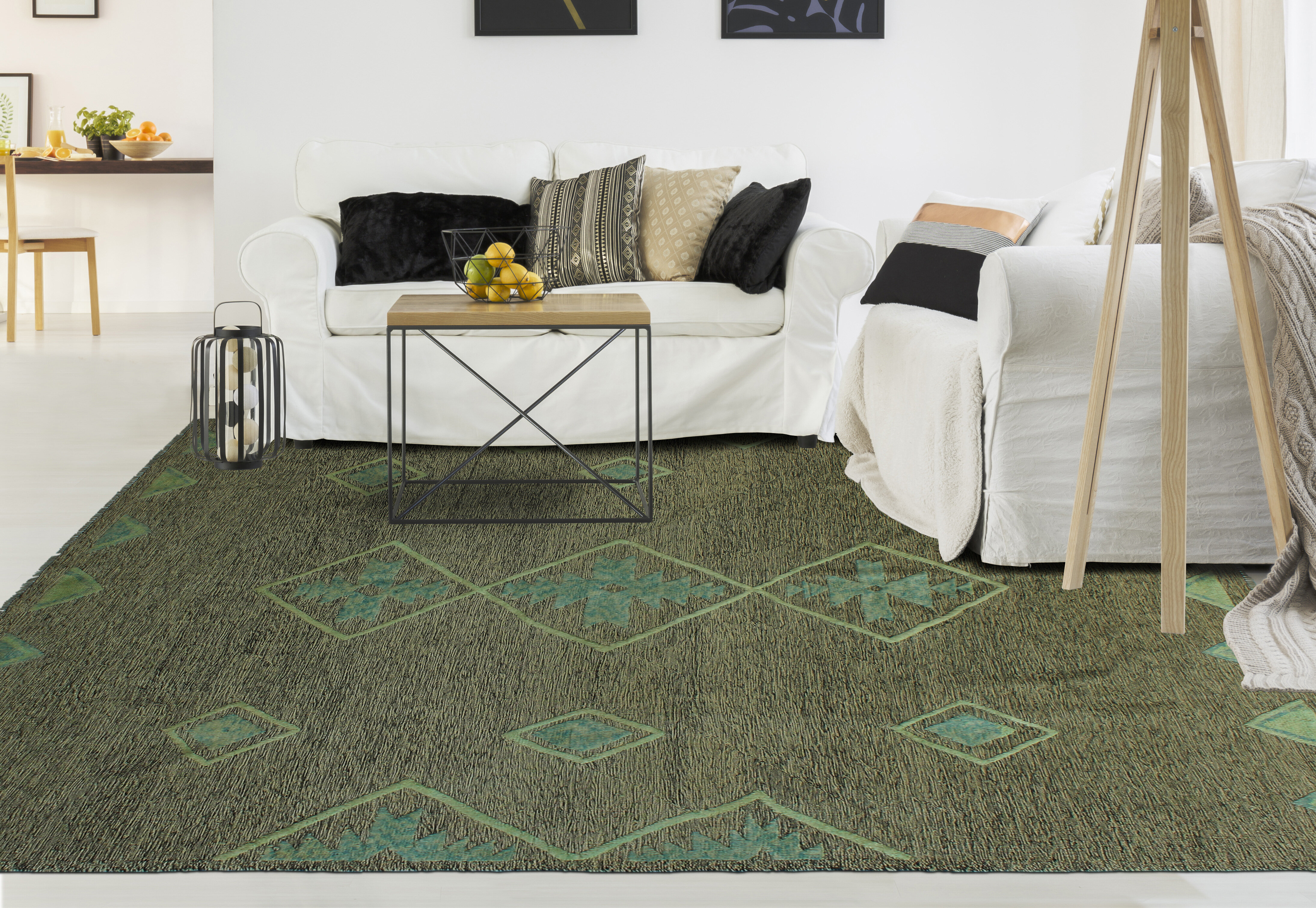 Isabelline Pietari One-of-a-Kind 3'6 X 4'8 Area Rug in Green