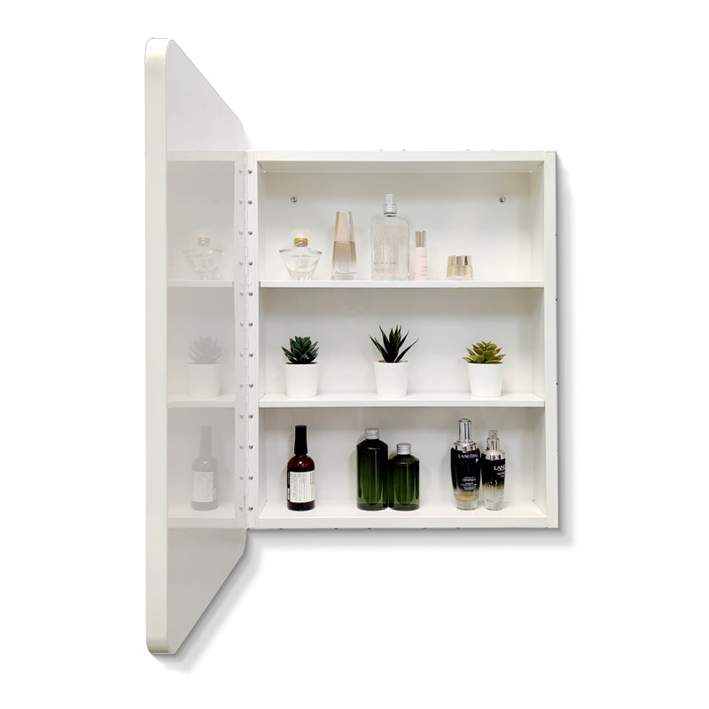 Armoire d'appoint Raff, Blanc, H 32,05 po x l 24,05 po x P 4,95 po
