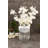 Elegant Chrome Glass Vase, 3.9 x 7.9 x 3.9 inches | 100% Glass, Shadow Coated Finish | Perfect for Home Decor, Modern Interiors, and Floral Arrangements | Stylish Centerpiece for Living Room & Dining Room-763933824