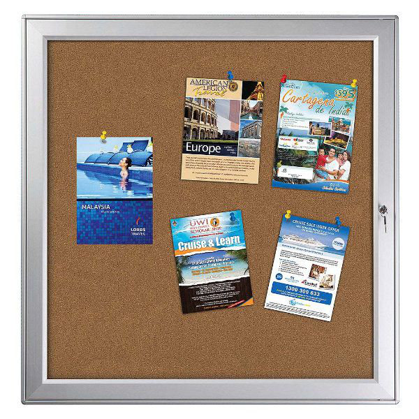 Panneau de liège/bullentin mural premium, Grand (largeur : 41,34 po)
