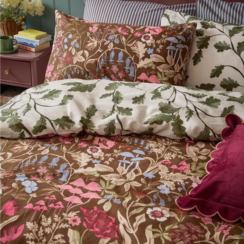Forest Bloom Floral Duvet Cover Set