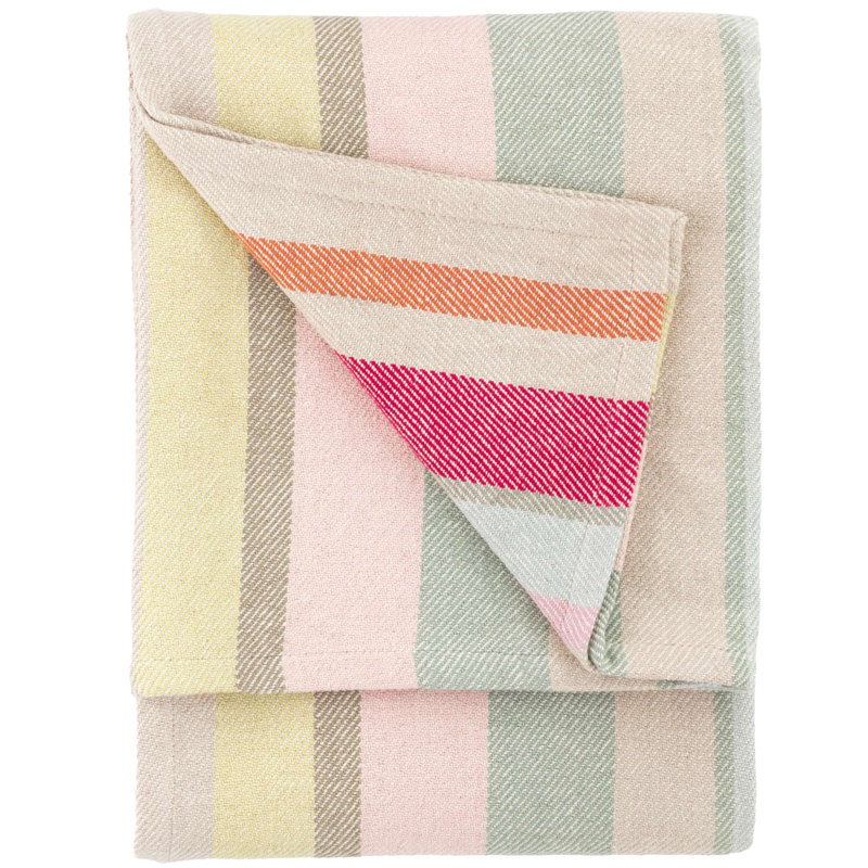 Twin-Size Reversible Cotton Cozy Throw Blanket