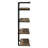 Black And Rustic 4 Shelf For Office, Space Feature Oak Functional Shelving Unit-121388364