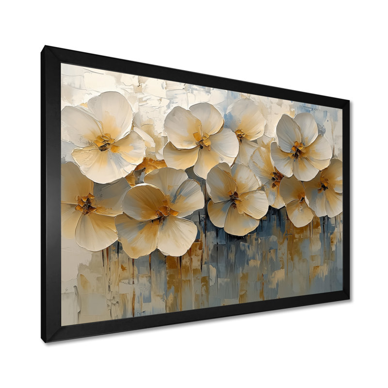 Impression sur toile Kimbrough Violet Flowers Dreaming In Fields II - Violets, Reproduction encadrée d'une seule photo