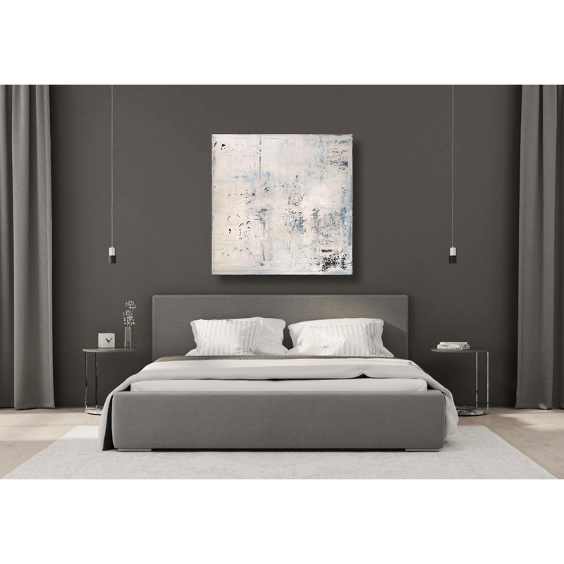 Blissful Thinking I - Artist Enhanced Canvas Print, 49.5" H x 49.5" W x 1.75" D, Black Framed Canvas