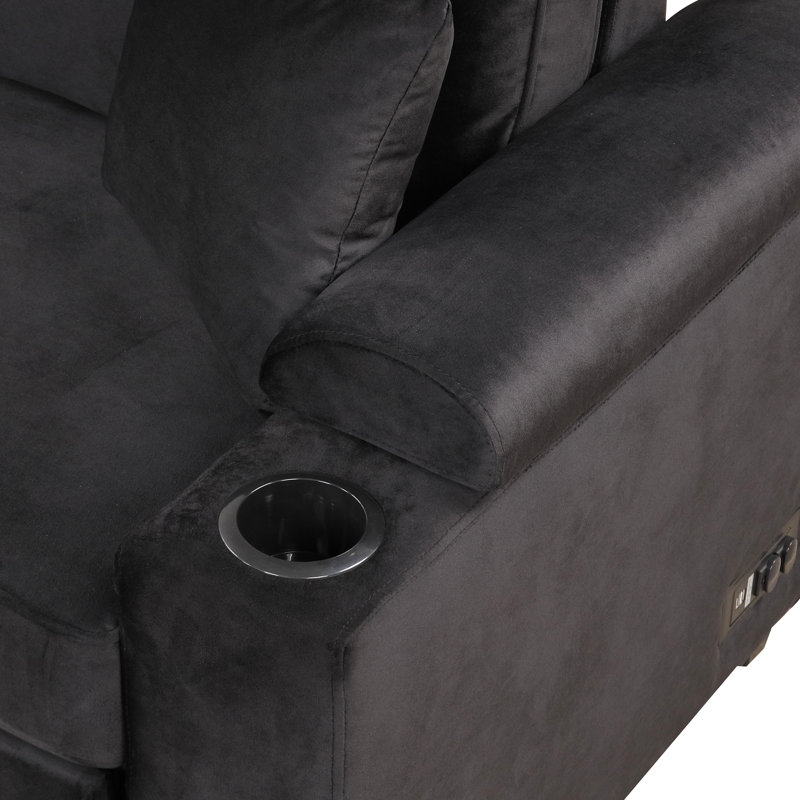 Lit noir de 218 cm avec rangement, canapé-lit 2 en 1 pour salon. Structure en contreplaqué, rembourrage en mousse haute densité pour une durabilité et un soutien optimaux. Convient également à la chambre et au salon. Revêtement en velours doux.