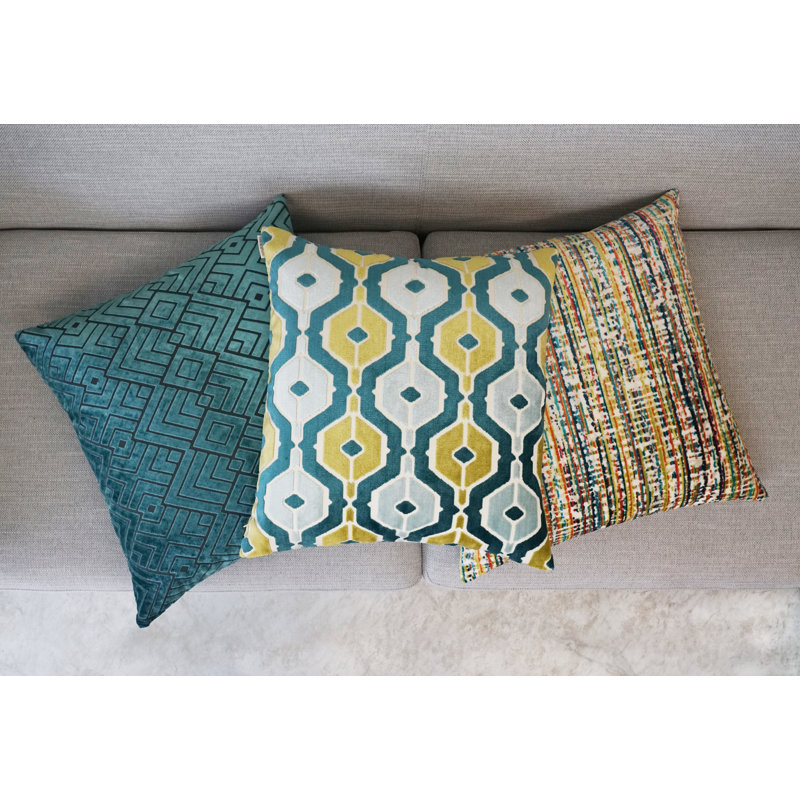Dellan Pillow Cover & Insert, Coral, Square 20"