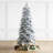 7.5' Pre-Lit Flocked 360 Degree Rotating Spruce Artificial Christmas Tree with 400 Lights
