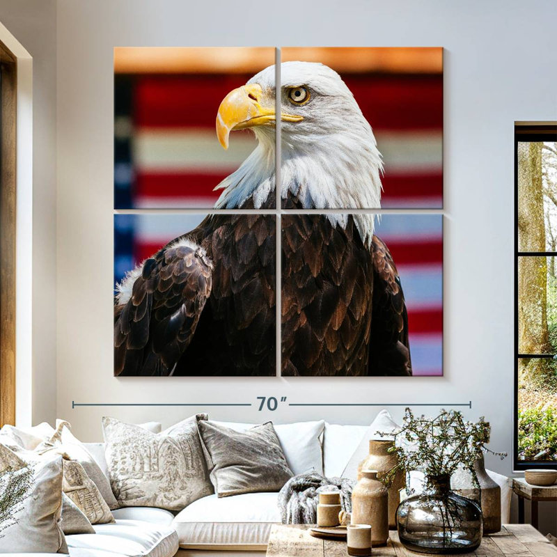 Brampt Mighty US Bald Eagle, 57" H x 57" W