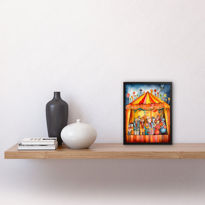 Puppet Theatre Stage End Of Show Applause - Single Picture Frame Print