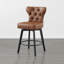Tabouret de comptoir pivotant touffeté Akeil-810279845-810279840