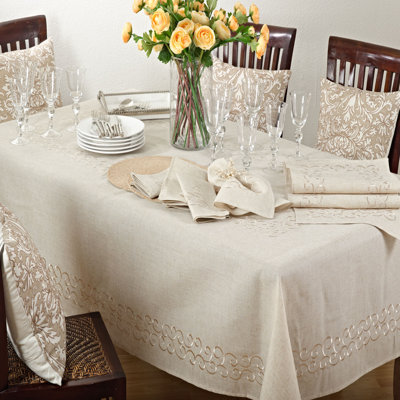 Adelline Scroll Design Tablecloth