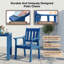 Ensemble de salle à manger d'extérieur 7 pièces pour 6 personnes, résistant aux intempéries, avec trou pour parasol et structure en aluminium HIPS. Modèle moderne, robuste et confortable, idéal pour terrasse, jardin, véranda, patio ou piscine. Comprend 1 table et 6 chaises.-124652782