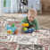 Selester Floral Modern Farmhouse Indoor Area Rug Washable Soft Throw Carpet Mat for Home Décor