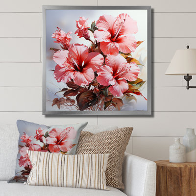 " Farmhouse Pink Hibiscus Charm "