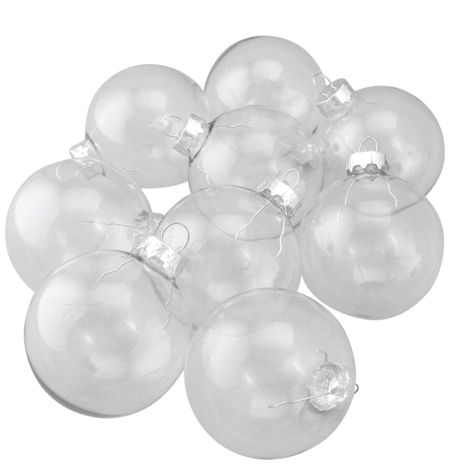 Northlight Seasonal 3" Glass Bauble, Clear