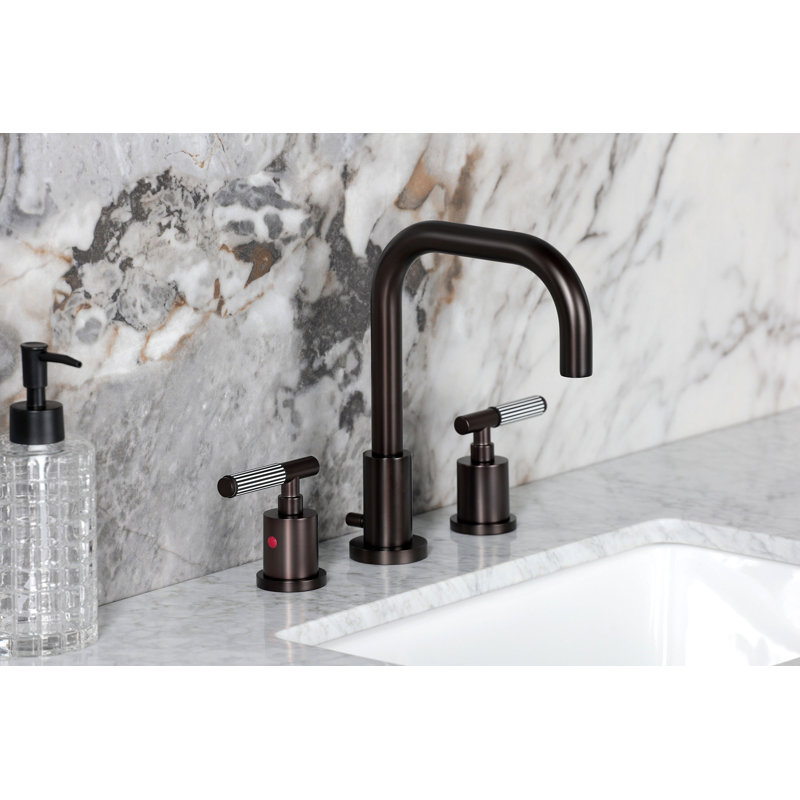 Robinet de salle de bain espacé Kingston, Bronze frotté à l'huile