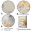 «Modern Coastal Beige And Gold River», impressions sur toile de collages abstraits-1287454272-1287454282