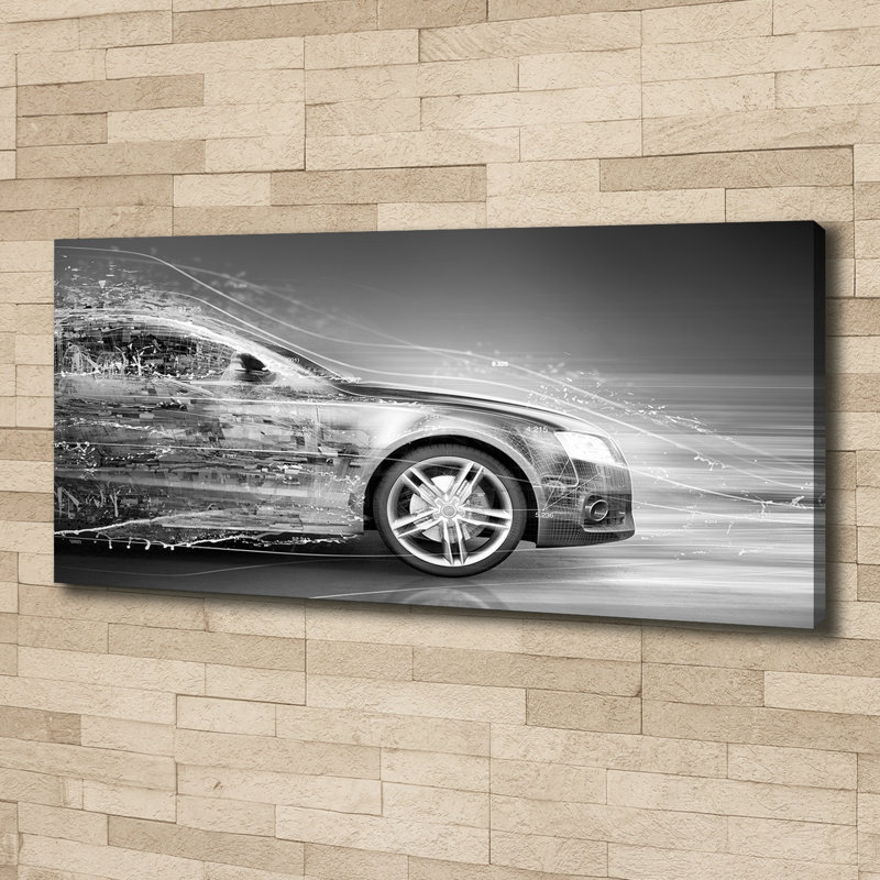 Speeding Car - Wrapped Canvas Print