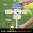 Bell+Howell Bionic Solar Powered White Floodlight with Remote Control, Wide Angle + Motion Activated