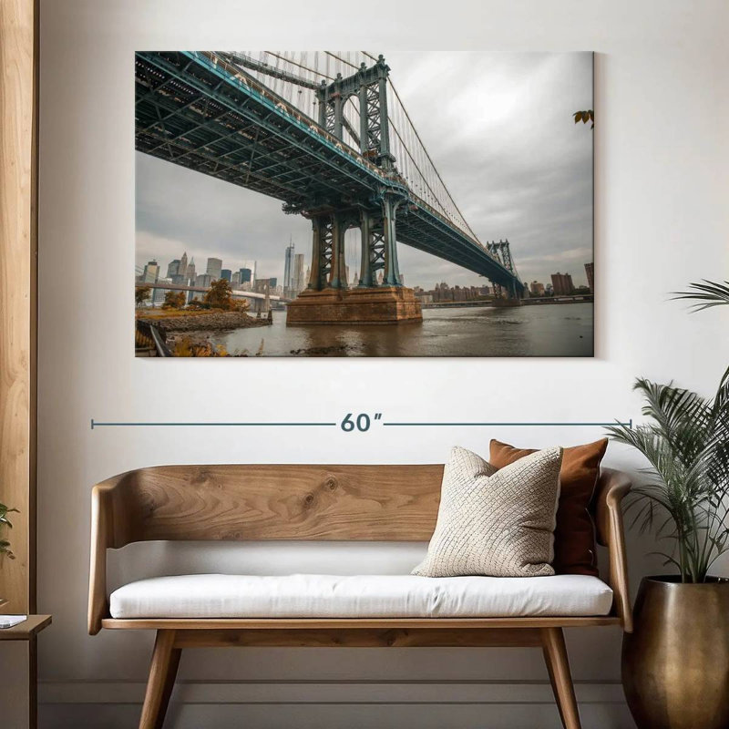 Couvert Manhattan Bridge NY, H 34 po x l 51 po