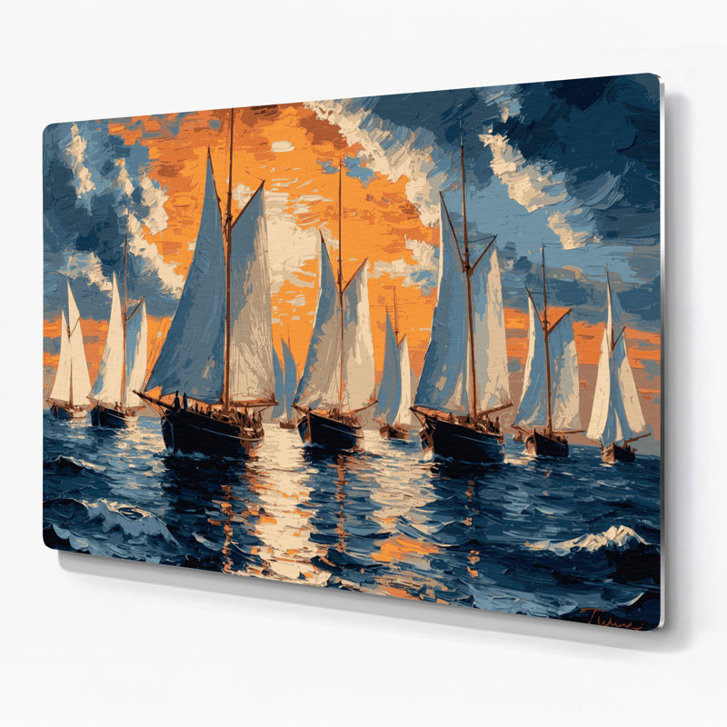 Art mural nautique gris nautique