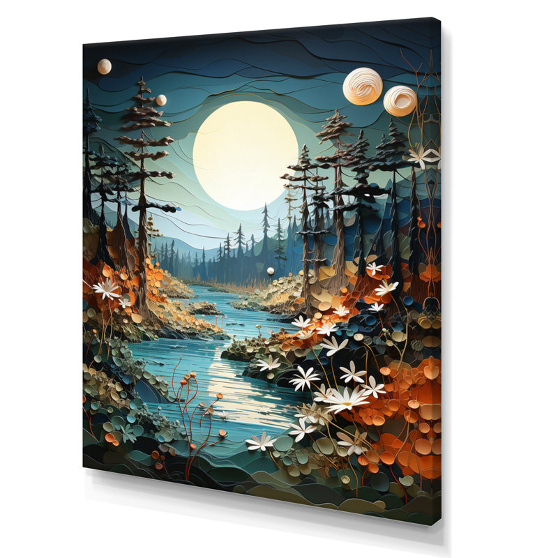 Fairlight Canada Canadian Wilderness This, H 40 po x l 30 po x P 1,5 po, Toile tendue