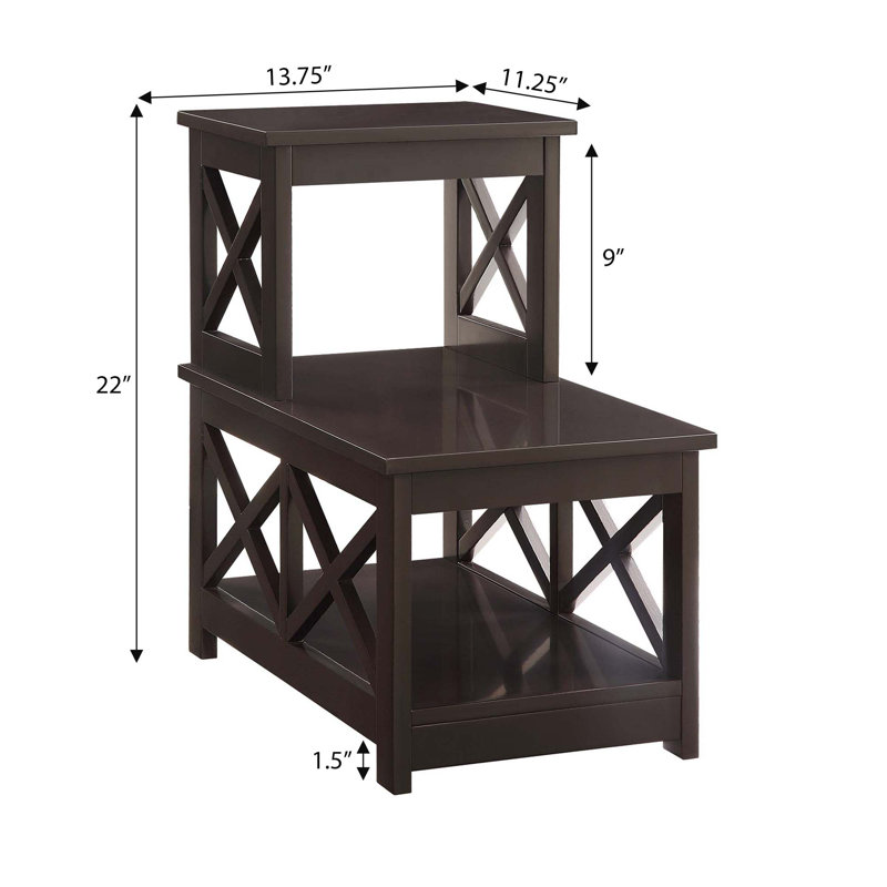 Darek End Table, Espresso
