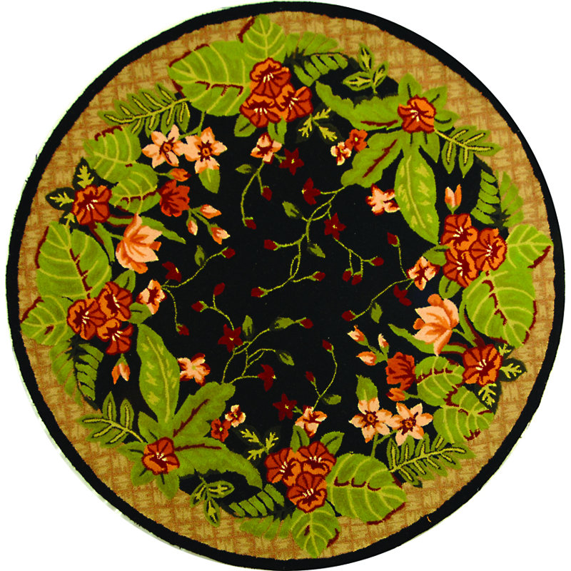 Berkley Wool Floral Rug, Rectangle 5'3" x 8'3"
