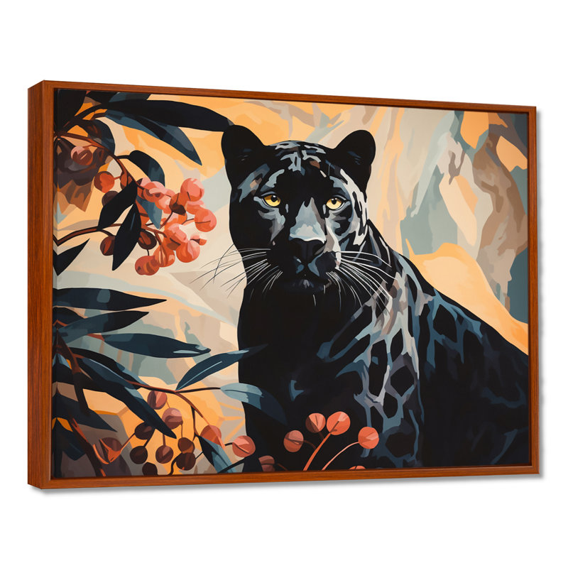 Art mural Drye, Toile avec cadre flottant noir, H 30 po x l 40 po x P 1,5 po