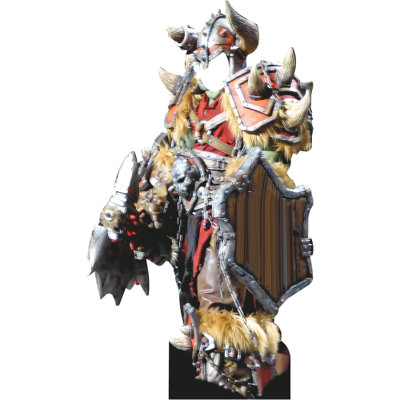 SS11254 World of War Orc Warrior Cosplay Stand In Cardboard Cutout Standee Standup Stand In