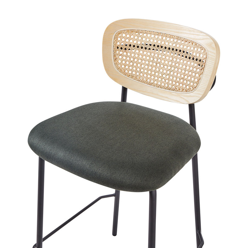 Altonette Upholstered Bar Stool, Green