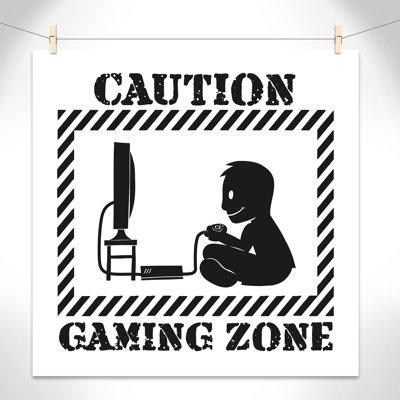 Juvenile Gaming Gaming Zone Kids Paper Print