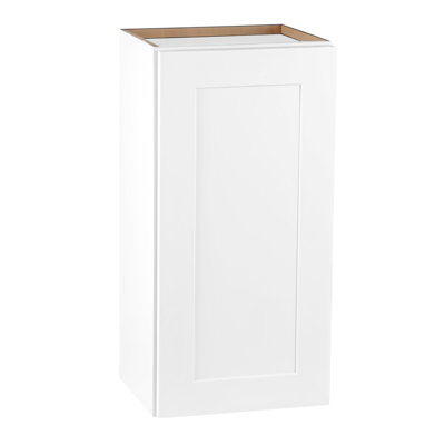 Armoire à portes simples blanche en bois massif pour la salle de bain, organisation de salon - 2 tablettes, l 12 po x P 12 po x H 36 po, shaker classique, mur imperméable fabriqué à partir d'espaces de cuisine réglables robustes et multifonctionnels