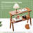 Contemporary Design Side Table,2-Tier End Table,Farmhouse end table,Stylish bedside table-692550316
