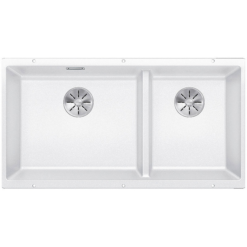 Subline 1.5 Bowl Undermount Kitchen Sink, White