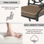 Ensemble de chaises de patio en aluminium coulé 6 pièces avec design empilable