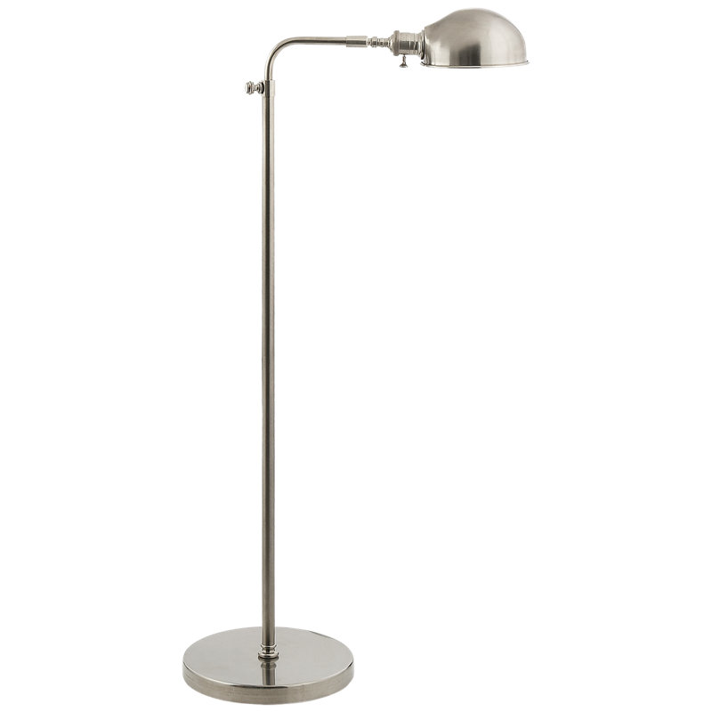 Old Pharmacy Task Floor Lamp, Antique Nickel