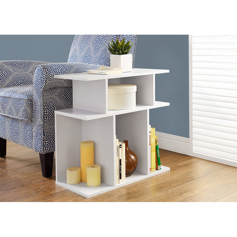 Table d'appoint polyvalente pour le côté, l'extrémité, la table de chevet, l'emplacement de la lampe dans le salon et la chambre à coucher, design contemporain et moderne